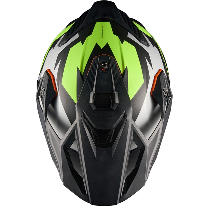 Enduro motorhelm NEXX Y.TRAVL Primal zwart-fluogeel