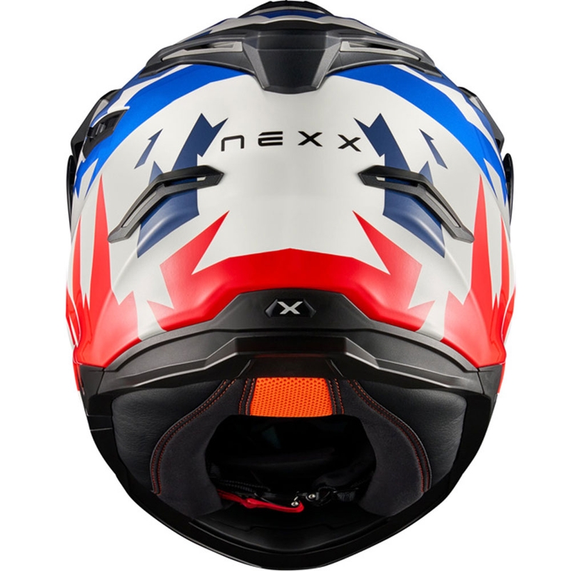 Enduro motorhelm NEXX Y.TRAVL Primal blauw-rood