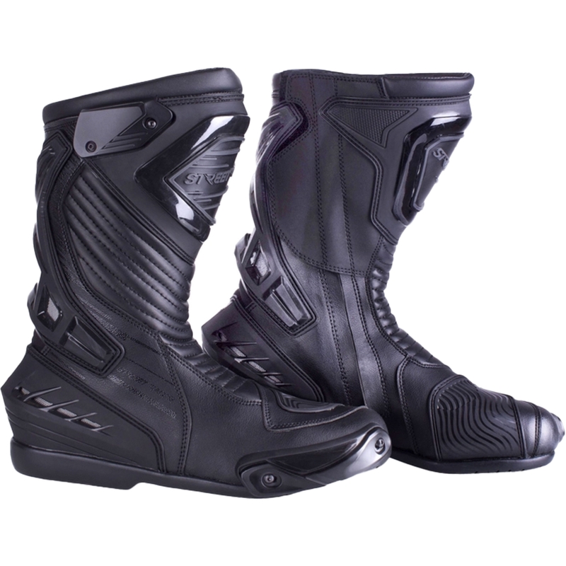 Street Racer Grid Motorlaarzen Zwart