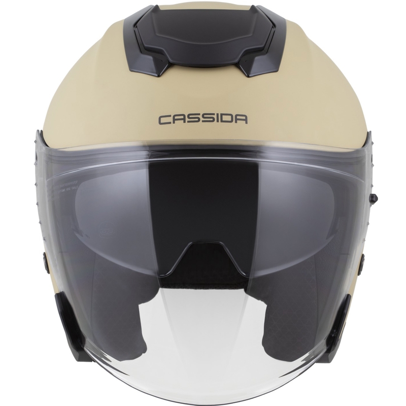 Cassida Jet Tech 2.0 RoTo Open Face Motorhelm Mat Zand-Zwart-Grijs
