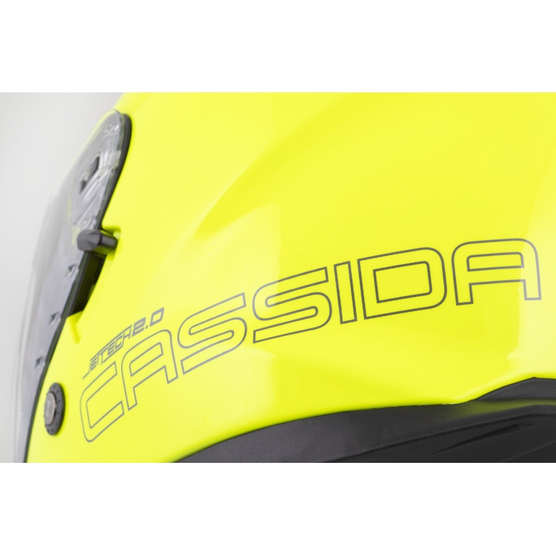 Cassida Jet Tech 2.0 RoTo open motorhelm fluo geel-zwart-grijs