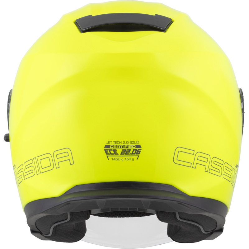 Cassida Jet Tech 2.0 RoTo open motorhelm fluo geel-zwart-grijs