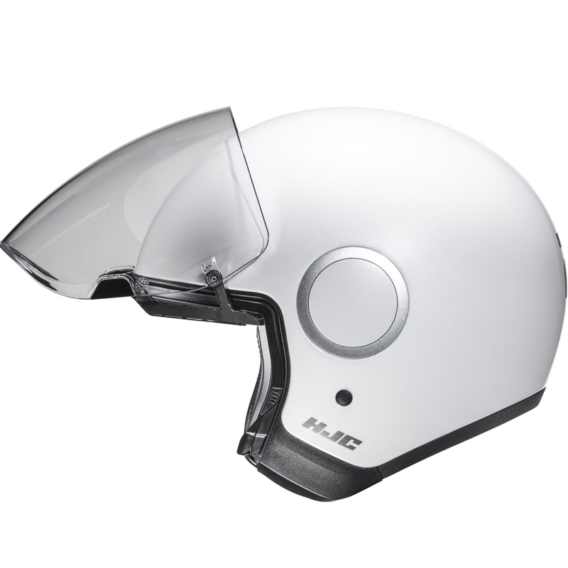 Open motorhelm HJC RPHA 40 Solid parelwit
