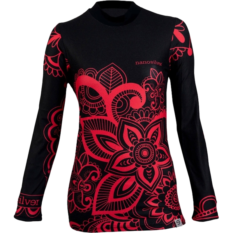 Dames thermoshirt nanosilver® Flower - lange mouw