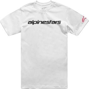 T-shirt Alpinestars Linear Wordmark 2.0 CSF wit-rood-zwart