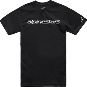 T-shirt Alpinestars Linear Wordmark 2.0 CSF zwart-wit