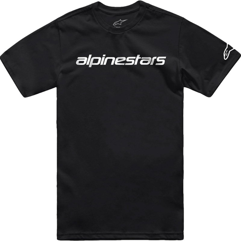 T-shirt Alpinestars Linear Wordmark 2.0 CSF zwart-wit