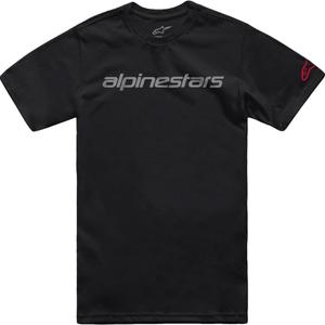 T-shirt Alpinestars Linear Wordmark 2.0 CSF zwart-grijs-rood