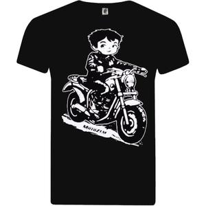 MotoZem Motorrijder zwart shirt voor jongens