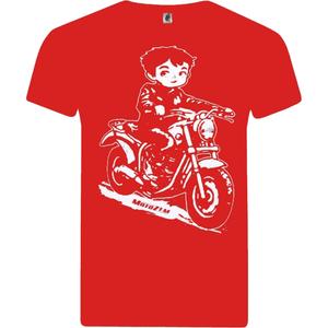 MotoZem Motorrijder rood shirt voor jongens