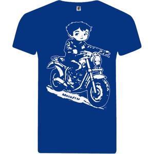 MotoZem Jongens T-shirt Biker Blauw