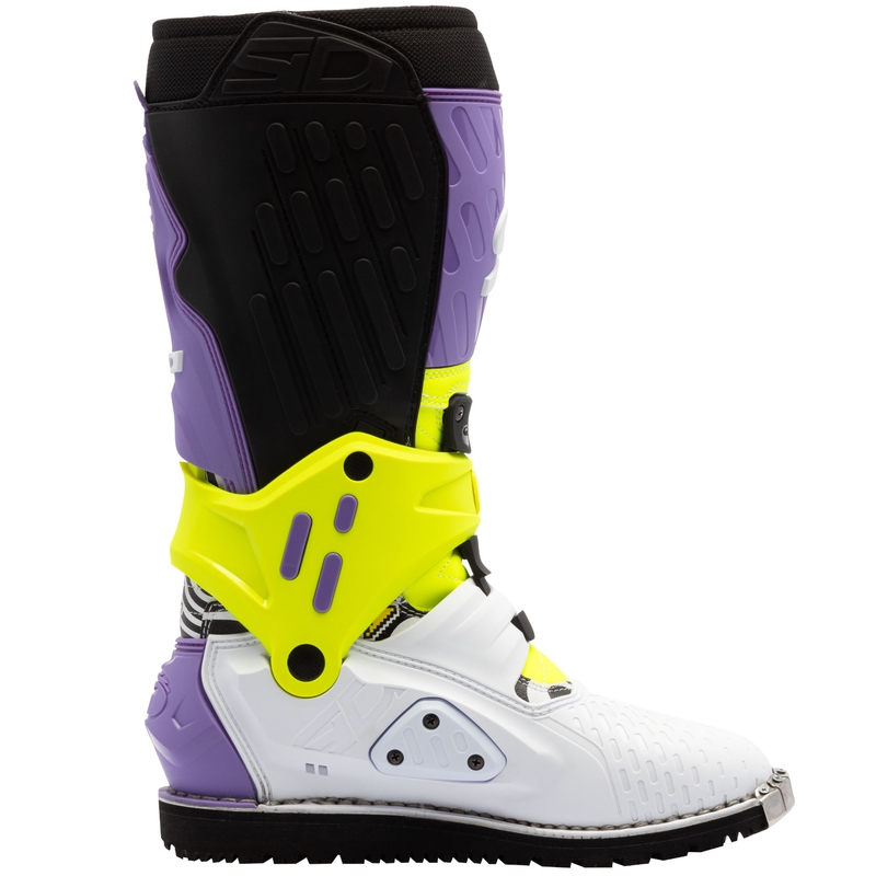 Motorlaarzen SiDi Crossair HD End BB002 paars-geel-wit