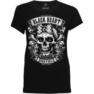 Dames T-shirt Zwart Hart Miss Murder zwart