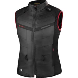 Shima Powerheat vest zwart-rood voor dames
