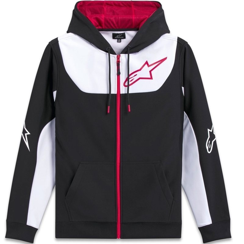 Alpinestars Sessions 3 Hoodie zwart, wit en rood