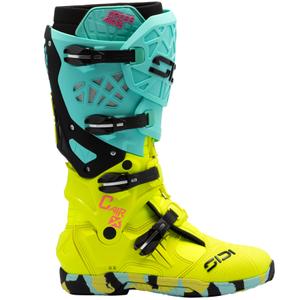 SiDi Crossair X motorlaarzen mint-fluo geel