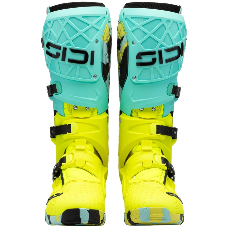 SiDi Crossair X motorlaarzen mint-fluo geel