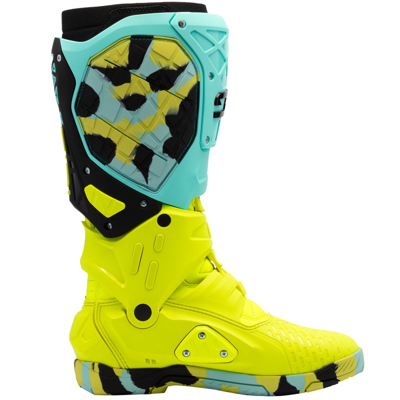 SiDi Crossair X motorlaarzen mint-fluo geel
