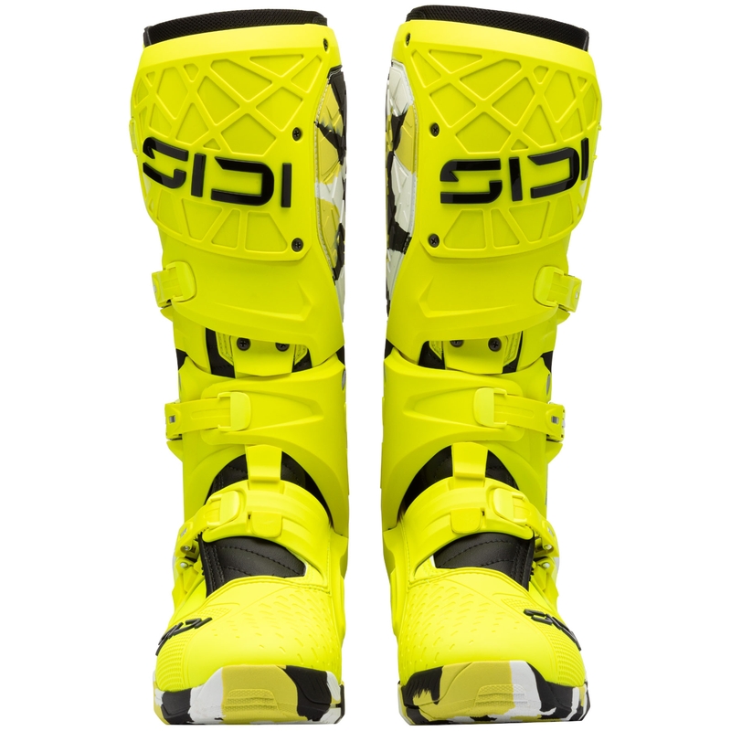Motorlaarzen SiDi Crossair X RACR001 zwart-fluogeel