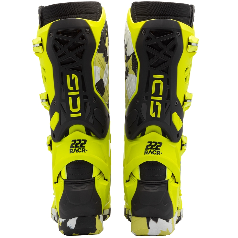 Motorlaarzen SiDi Crossair X RACR001 zwart-fluogeel