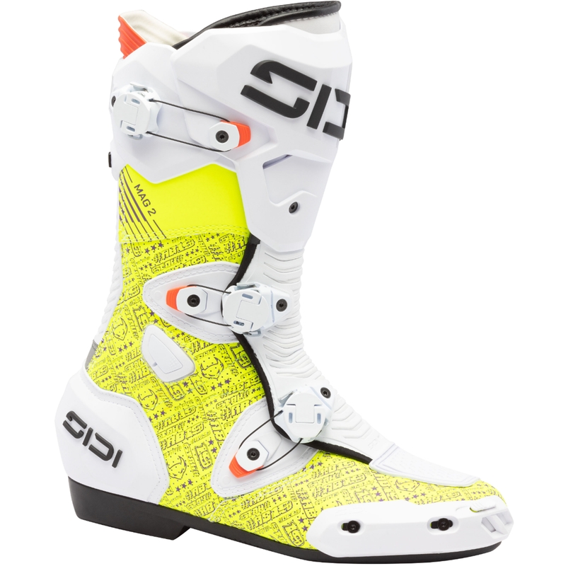 Motorlaarzen SiDi MAG 2 Air BTA001 wit-geel