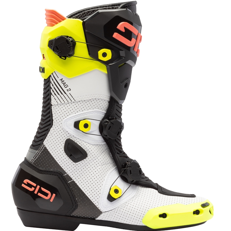 Motorlaarzen SiDi MAG 2 Air fluo geel-fluo koraal