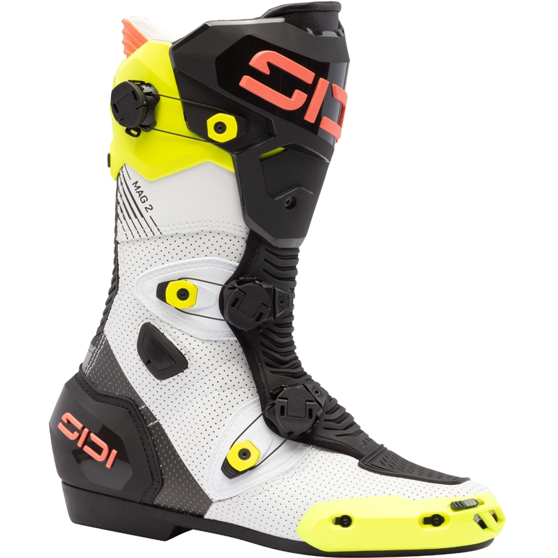 Motorlaarzen SiDi MAG 2 Air fluo geel-fluo koraal