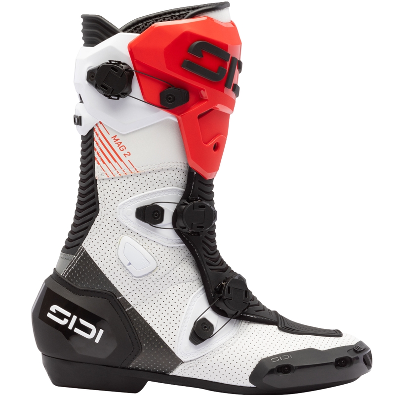 SiDi MAG 2 Air motorlaarzen wit-zwart-rood