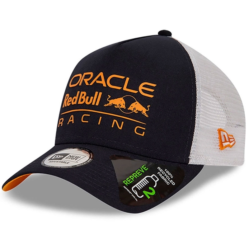 Red Bull Racing F1 pet met groot E Frame logo donkerblauw