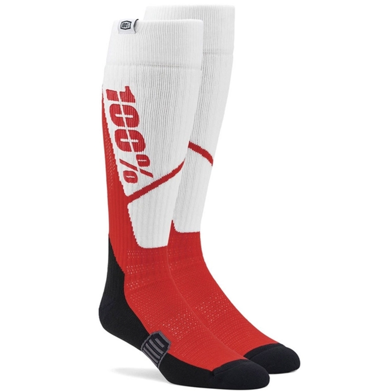 Sokken 100% - USA Torque MX wit en rood