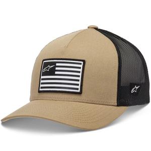 Alpinestars Vlag Snap Hoed zand-zwart-wit