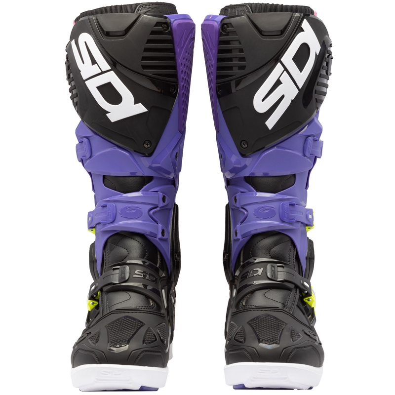 Motorlaarzen SiDi Crossfire 3 SRS paars-zwart-fluo geel