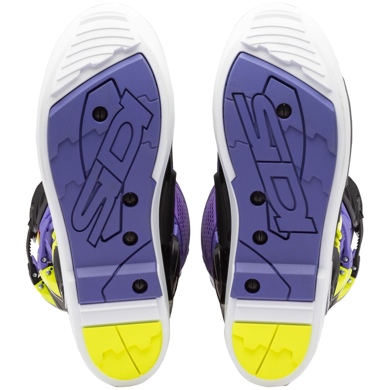 Motorlaarzen SiDi Crossfire 3 SRS paars-zwart-fluo geel