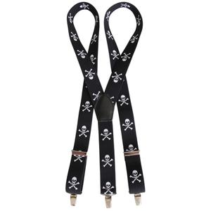 Bretels met doodshoofdmotief
