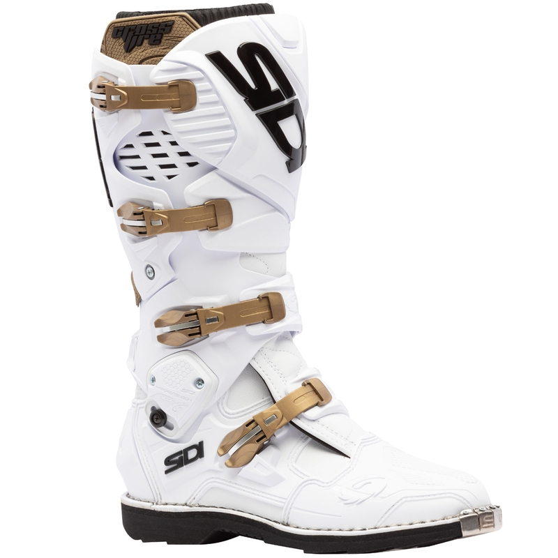 SiDi Crossfire 3 motorlaarzen wit-brons