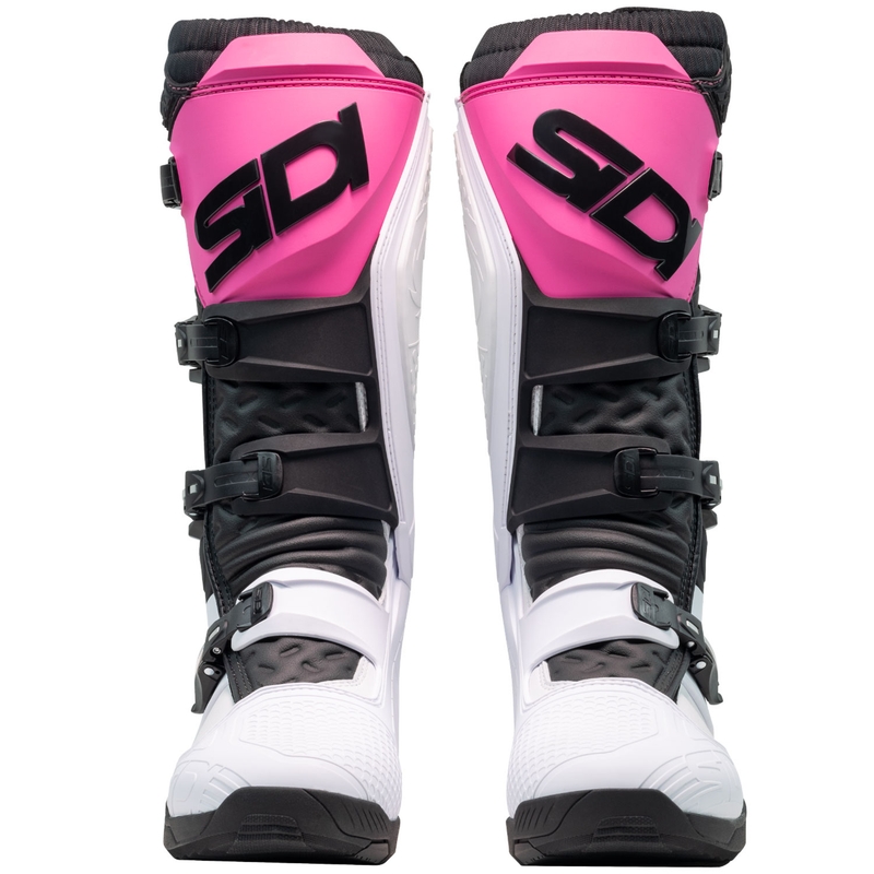 SiDi X Power SC motorlaarzen wit-zwart-roze