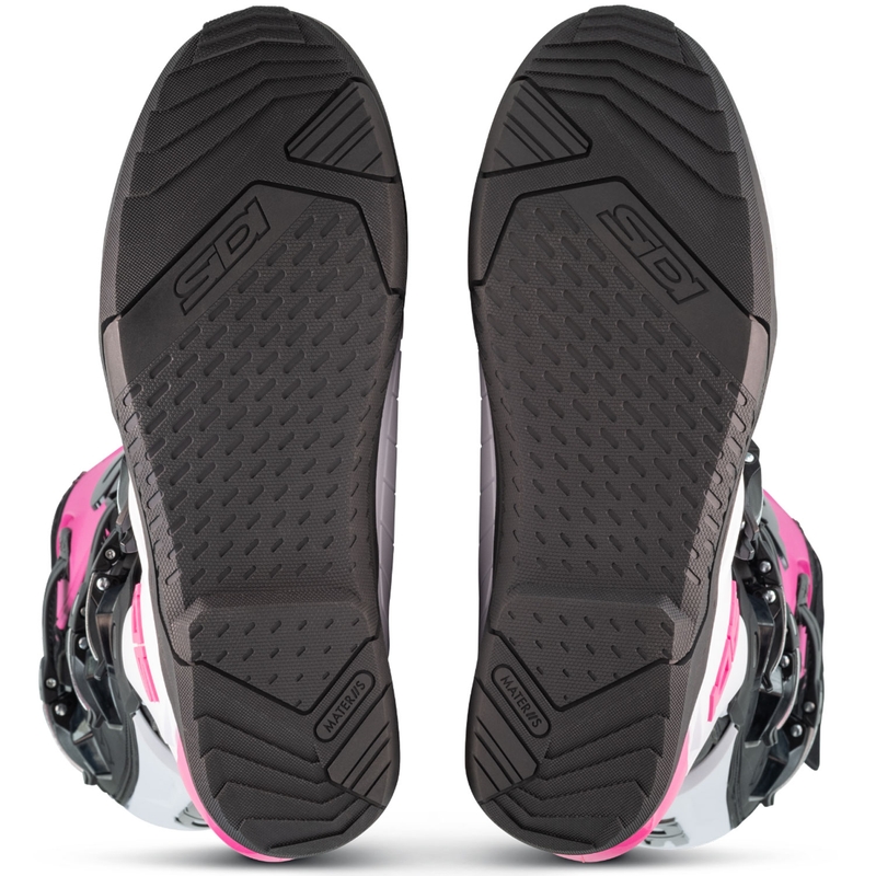 SiDi X Power SC motorlaarzen wit-zwart-roze