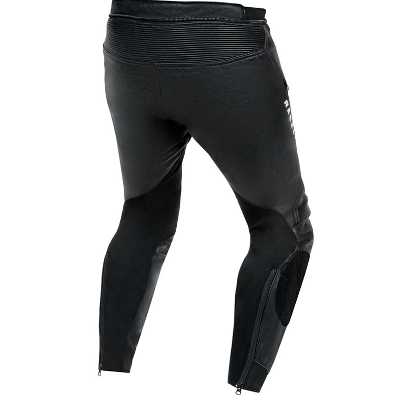 Rebelhorn Veloce leren motorbroek zwart-wit
