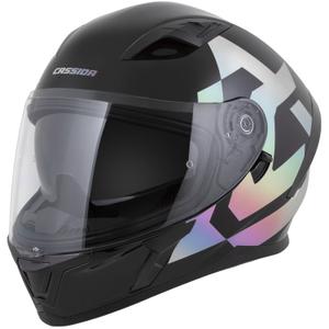 Cassida Orbit Grind Absolut integraal motorhelm zwart-holografisch
