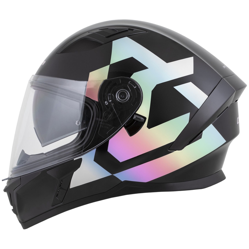Cassida Orbit Grind Absolut integraal motorhelm zwart-holografisch