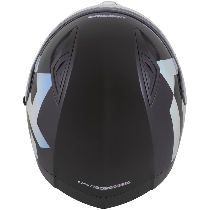 Cassida Orbit Grind Absolut integraal motorhelm zwart-holografisch
