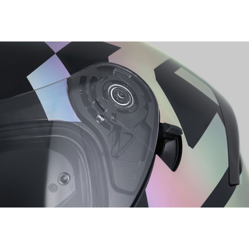 Cassida Orbit Grind Absolut integraal motorhelm zwart-holografisch