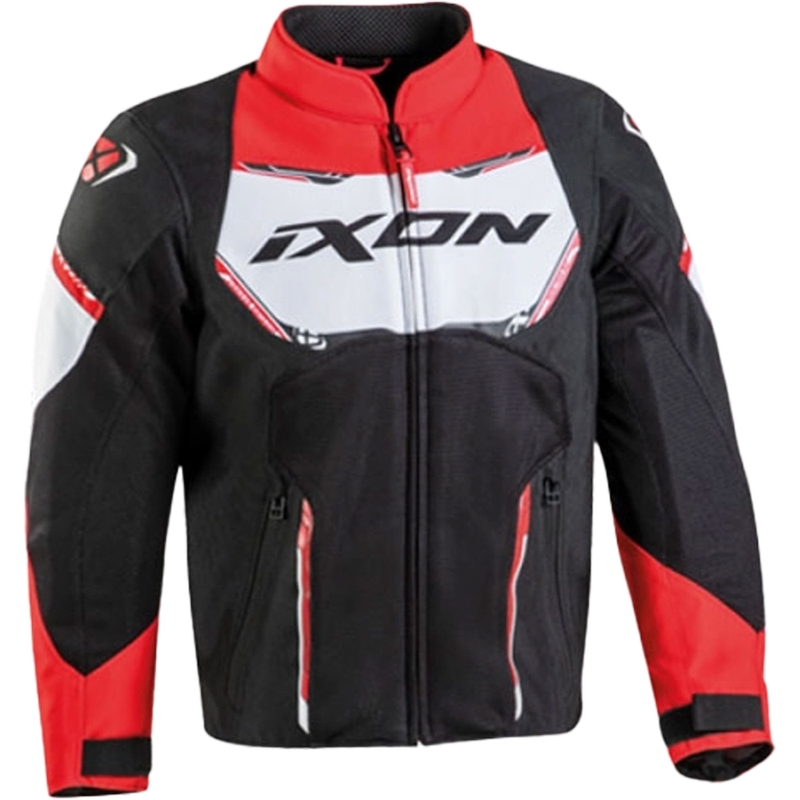 Kindermotorjas IXON Striker Air zwart-rood-wit