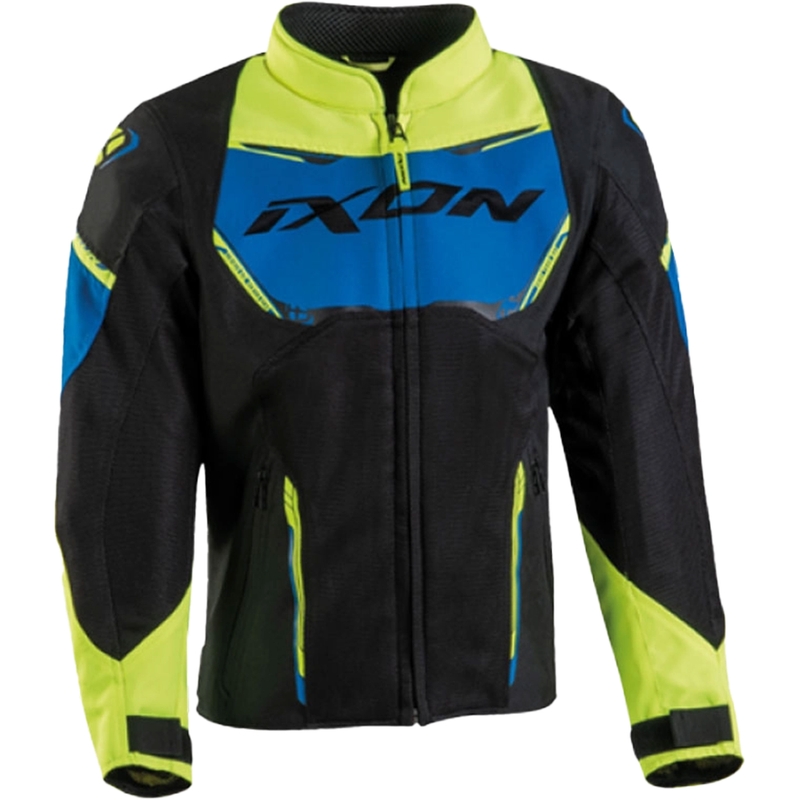 Kinder motorjack IXON Striker Air Zwart-Blauw-Geel