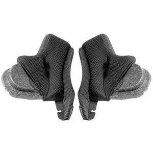 Wangkussens voor Airoh Commander motorhelmen zwart