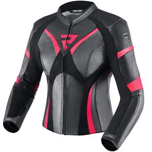 Dames motorjas Rebelhorn Rebel zwart-fluo roze