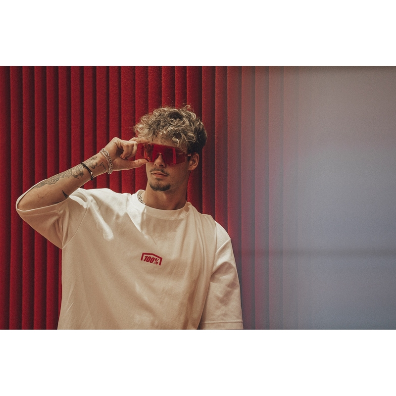 100% Slendale zonnebril met HIPER Fire red lens