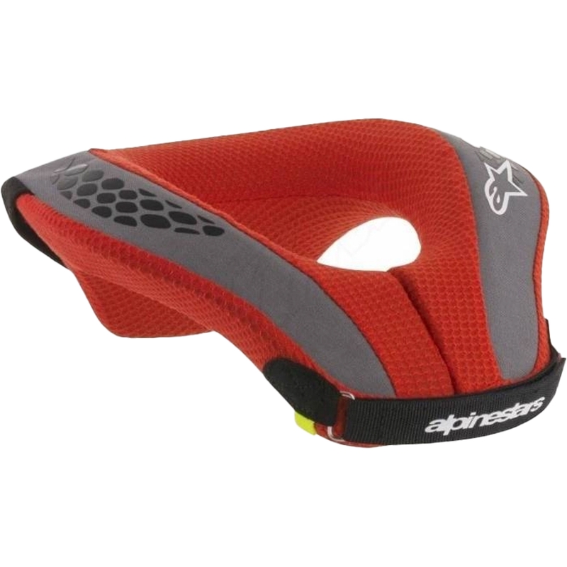 Alpinestars Sequence Jeugd Zwart-Rood-Grijs-Fuo Geel Kinder Nekwarmer