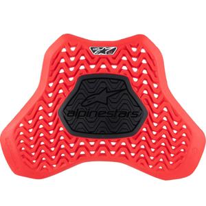 Alpinestars Nucleon Plasma Racing rood met zwarte insteekbare borstbeschermer