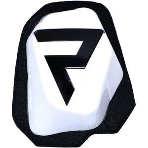 Knieschuivers Rebelhorn wit-zwart